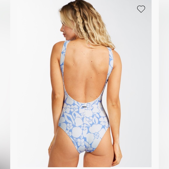 NWT BILLABONG Beyond The Blue Scoop Neck One Piece Swimsuit - Picture 5 of 9